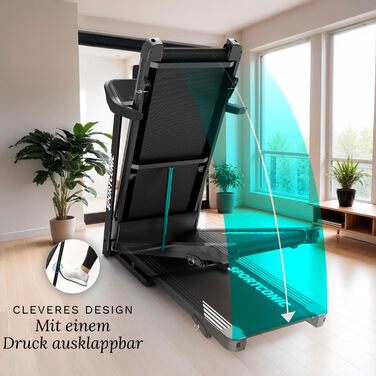 Бігова доріжка для дому з нахилом, Walking Pad, 1-14 км/год (T155) - Компактний та тихий, без килимка