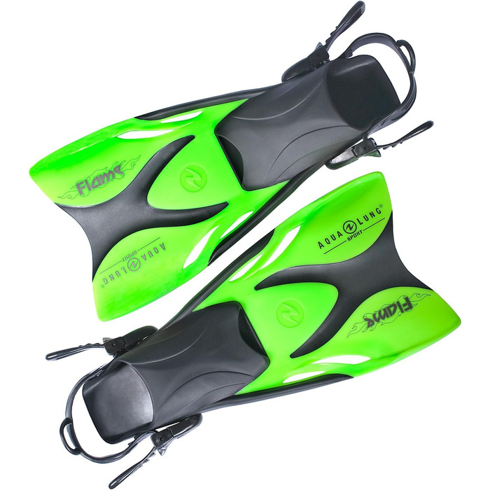 Ласти для дітей Aqualung Flame Junior, яблучно-зелені, розмір 33-36