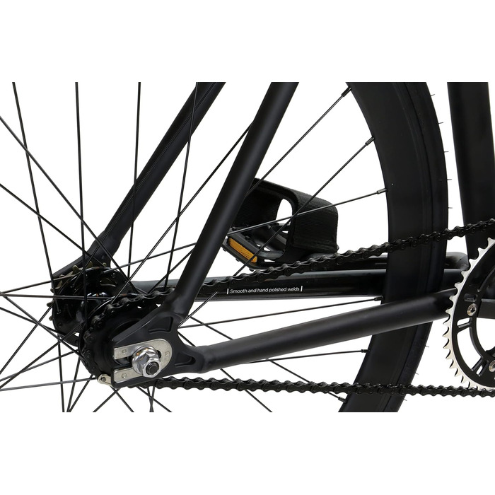 Велосипед FabricBike Light фіксований, синглспід, алюмінієва рама 28'', матовий чорний, розмір L-58см