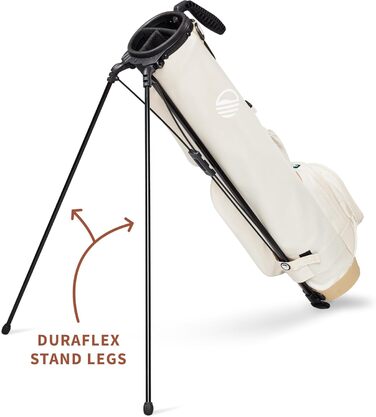 Гольф сумка Sunday Golf Loma XL: легка, з ременем та стійкою – для пітч-н-пут, Par 3 та Executive курсів