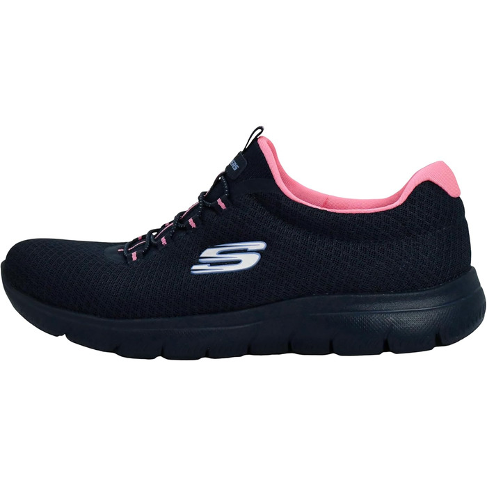 Кросівки Skechers Summits Simply Special для жінок (37.5 EU, широка колодка, темно-синій, рожевий)