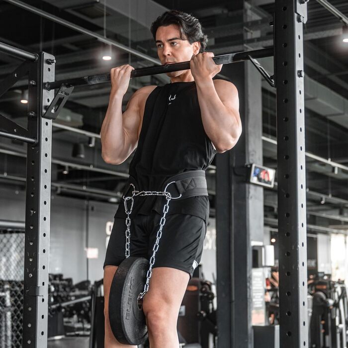 Гірчаний пояс з ланцюгом та карабіном | Важкий пояс для чоловіків та жінок | Пояс для додаткової ваги | Важкий пояс для присідань, підтягувань, бодібілдингу | Пояс для ваги