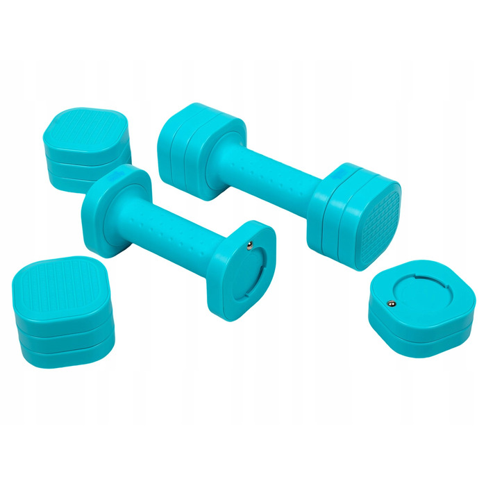 Регульовані гантелі ACRA LADY 2-5 фунтів — набір 2 шт., загальна вага 4,66 кг