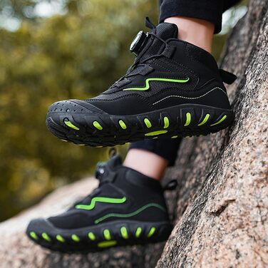 Дитячі трекінгові черевики Kinder: водонепроникні, зручні, дихаючі, чорні, розмір 27-37