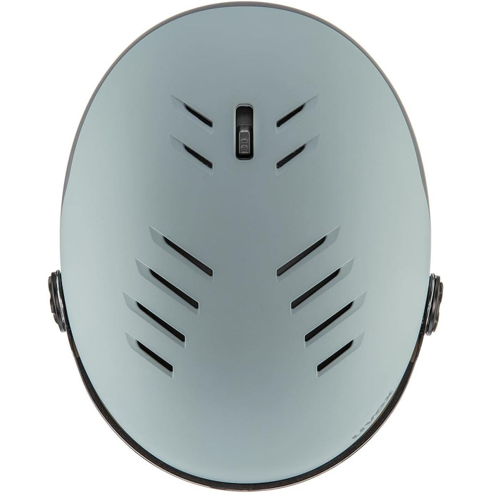 Гірськолижний шолом uvex Wanted Visor з візором, матовий, колір Navy Glacier-Rhino, розмір 58-62 см