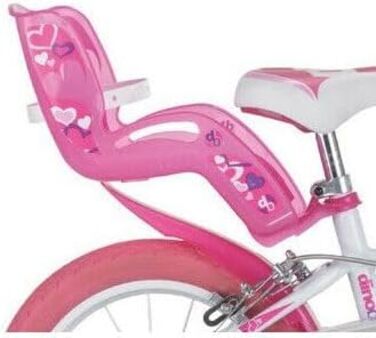 Дитячий велосипед для дівчаток Dinobikes 14 дюймів, білий, з бічними колесами, TÜV сертифікат, подарунок для дівчинки