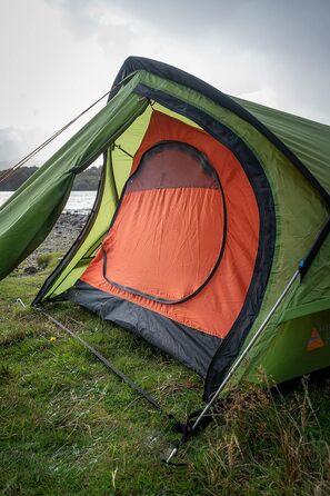 Намет Vango Hydra 200 для 2 осіб: піший туризм, трекінг, кемпінг, водонепроникність 5000 мм, алюмінієві дуги, колір Pine
