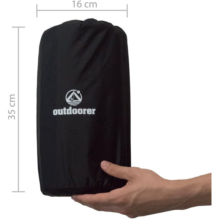 Outdoorer Trek Bed 3: Саморозгортальний килимок для кемпінгу та трекінгу, 5 см, червоний