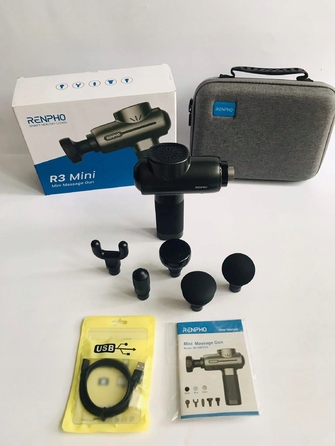 Перкусійний масажер для глибокого пропрацювання м'язів та тканин Renpho R3