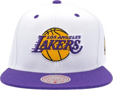 Кепка Mitchell & Ness NBA Lakers Snapback універсального розміру (біло-фіолетова)