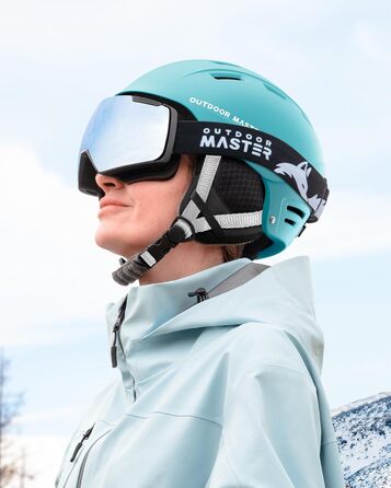 Універсальний лижний шолом OutdoorMaster Kelvin II з вентиляцією для чоловіків, жінок і підлітків, для катання на лижах та сноуборді