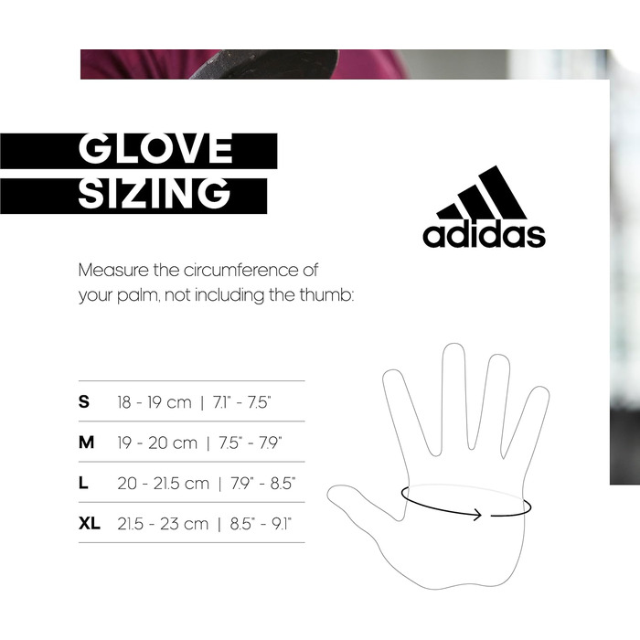 Рукавички Adidas Essential білі, регульовані, розмір M (19-20 см)