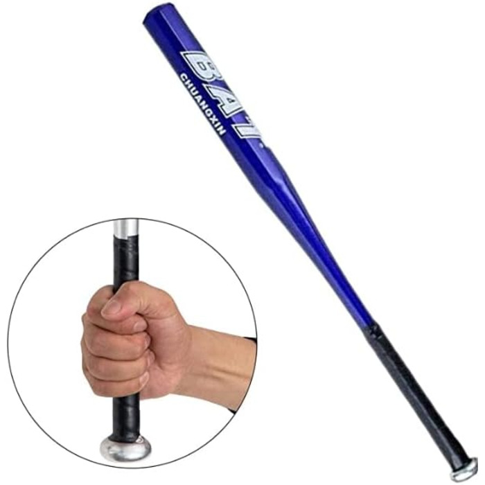 Алюмінієва біта для бейсболу 34 дюйми (86.4 см) багатоколірна, легка, для дорослих та молоді, сімейні ігри, блакитна