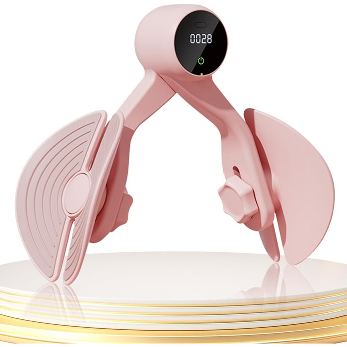 Тренування тазового дна: пристрій для жінок та чоловіків, тренування м'язів стегон та тазу, тренажер для ніг вдома, рожевий