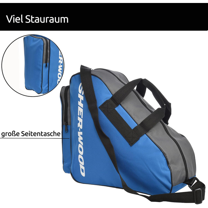 Сумка для ковзанів Sherwood: для ковзанів, роликів та хокею (Marine)