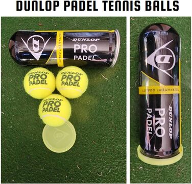 М'ячі для падел-тенісу Dunlop Pro Padel (3 шт.) - для змагань та турнірів