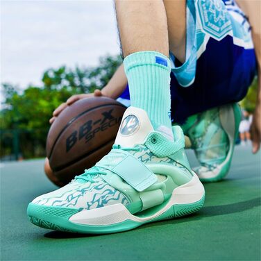 Чоловічі баскетбольні кросівки для хлопців, тренувальні кросівки для тенісу та бігу, чорно-білі, 869 (45 EU, зелений)
