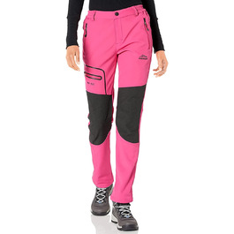 Жіночі туристичні штани для катання на сноуборді та лижах. Водонепроникні, вітронепроникні, теплі, з підкладкою. Ідеальні для туризму та активного відпочинку. Рожевий колір.