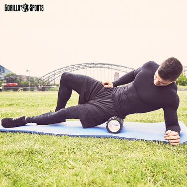 Йога мат GORILLA SPORTS® - 190x60/100x1,5 см, з ремінком, нетоксичний, протиковзкий, різні кольори. Підходить для гімнастики, фітнесу, спорту та тренувань.