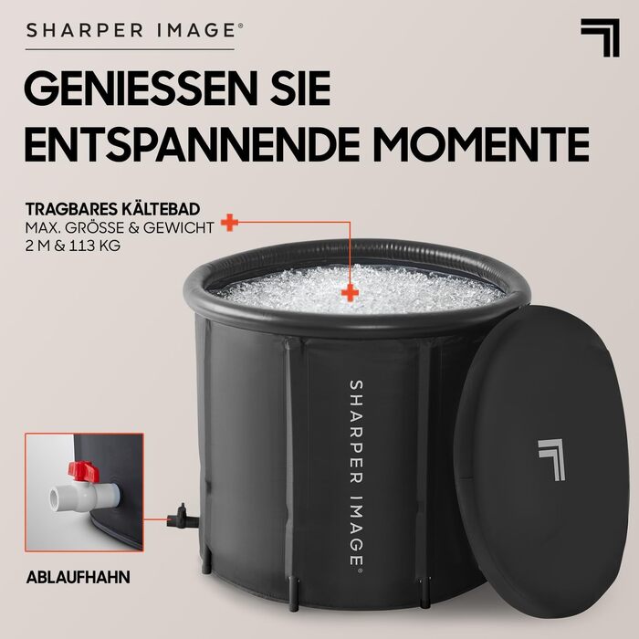 Шарпер Імедж - Мобільне Відро для Льоду: Відновлення, Розслаблення та Енергія