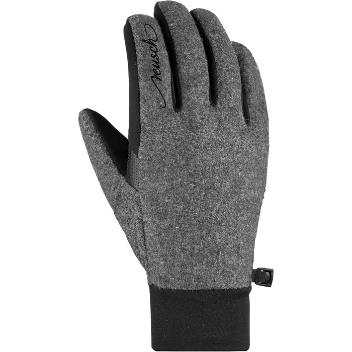 Жіночі рукавички Reusch Saskia Touch-Tec, сенсорні, чорні-сірі, розмір 6.5