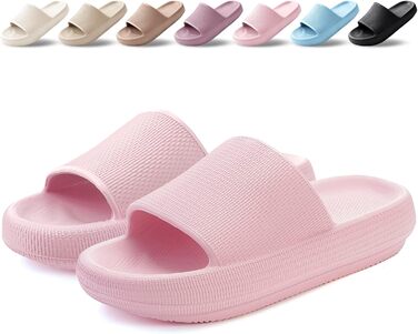 Шльпанці Badelatschen Cozislides: жіночі та чоловічі шльпанці для дому та пляжу, антиковзкі, рожеві, 37/38 EU