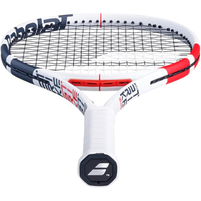 Тенісна ракетка Babolat Pure Strike 18x20, без струн, біло-сіра, розмір ручки 4 3/8