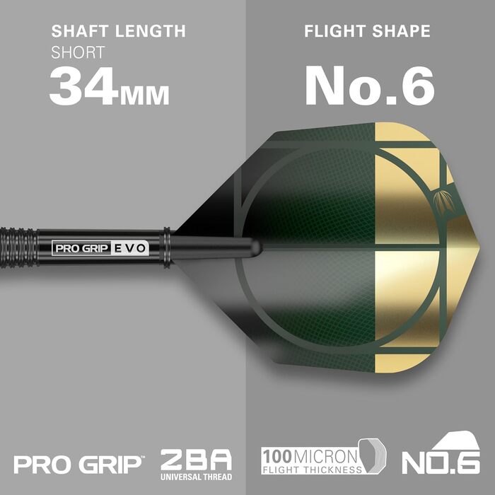 Дротики Target Darts Cult Envy 90% вольфраму Swiss Point сталевий наконечник 22 г Envy 03