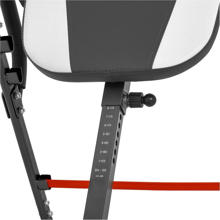 Стіл для інверсії GORILLA SPORTS®, вертикальна інверсія 180°, складаний, регульований, до 110 кг – інверсійний тренажер для спини та хребта