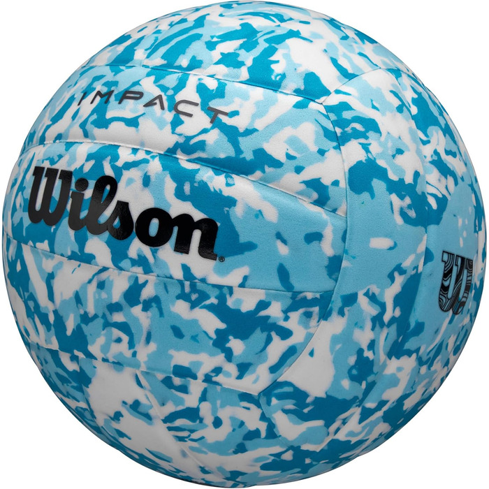 Волейбольний м'яч Wilson Impact Gen Green, з клапаном та EVA-покриттям, для залу, блакитно-білий, офіційний розмір