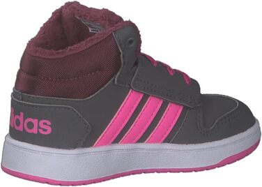 Кросівки Adidas Hoops Mid 2.0 для дітей (22 EU, сірий, рожевий, чорний)