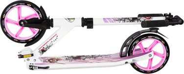 Дитячий алюмінієвий самокат STAR SCOOTER з великими колесами 205 мм для хлопчиків і дівчаток від 6 років, міський складаний самокат для дітей і дорослих