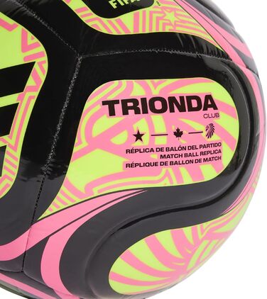 Футбольний м'яч adidas World Cup 26 Trionda Club (Чоловічий/Унісекс) Чорний/Синій/Рожевий