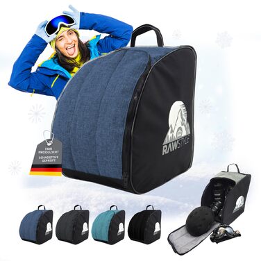 Чохол для лижних черевиків Rawstyle: рюкзак для лиж, черевиків, шолома та інлайнів (Meliert Marine)