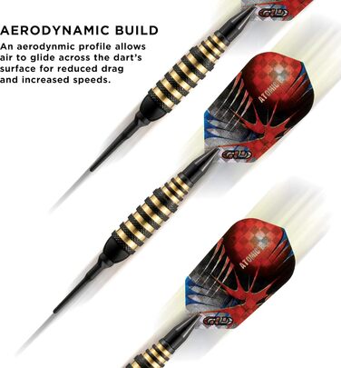 Дротики для дартсу VIPER Atomic Bee з м'яким наконечником, 16 г, чорні, США