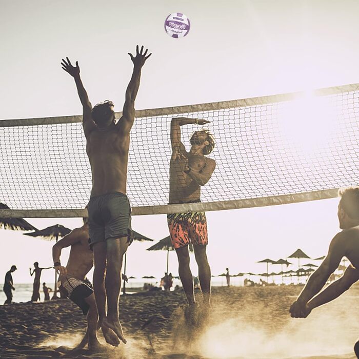 Волейбольні м'ячі PIXUYE, розмір 5, м'які для пляжу та гри, для дітей та дорослих, фіолетовий