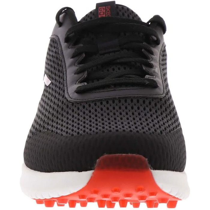 Чоловічі гольф-туфлі Skechers Elite 5 Range Relaxed Fit, водонепроникні, без шипів (40 EU, чорний/червоний)