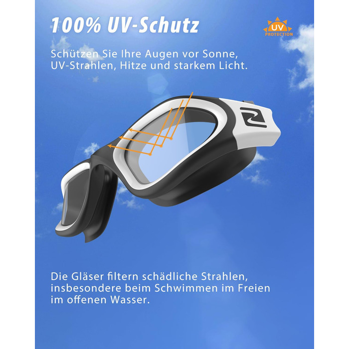 Окуляри для плавання W1 для дорослих (чоловічі/жіночі), антизапітніння, захист від УФ, водонепроникні, унісекс, підлітки, чорно-синій колір, прозорі лінзи