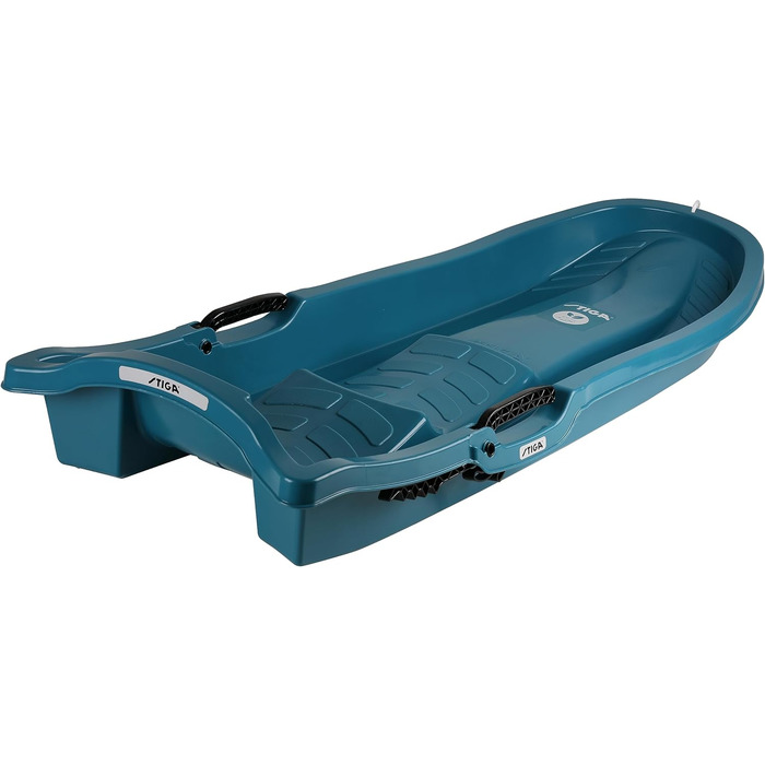 Санки STIGA Pacer Bio для дітей з гальмом, біопластик, Duo Aqua