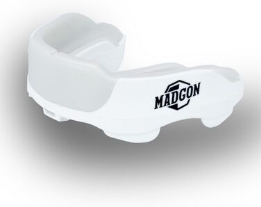 Капа для захисту зубів MADGON Premium для боксу, MMA, хокею - біла, з кейсом