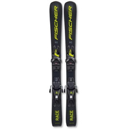 Дитячі гірськолижні лижі Fischer RC4 Race Junior 80 см з кріпленням FS4 CA JRS, для підготовлених трас