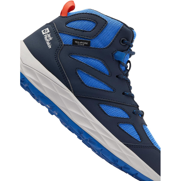 Черевики трекінгові Jack Wolfskin Woodland 2 Texapore Mid K, дитячі, 31 EU, синій