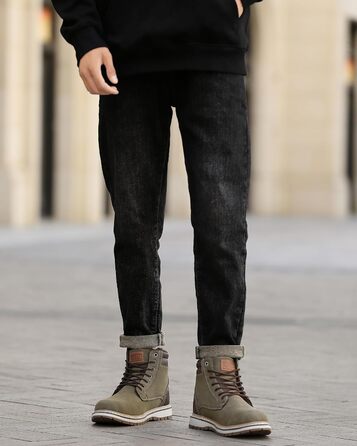 Чоловічі зимові черевики ANALEAF - теплі, непромокаючі, з антиковзаючою підошвою, для прогулянок та походів, зелені, 43 EU