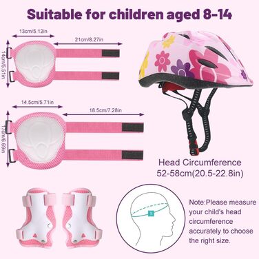 Набір захисту для дітей: наколінники, налокітники та шолом для роликів, велосипеда та самокату (3-10 років)