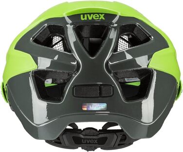 Велошолом UVEX Quatro Integrale для MTB, ультралегкий, регульований, для жінок і чоловіків, розмір 52-57 см, лайм/антрацит матовий