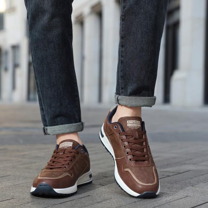 ARRIGO BELLO Кросівки чоловічі: кросівки для активного відпочинку, робочі кросівки, Outdoor, легкі, для ходьби, розмір 41-46 (D Коричневий, 42 EU)