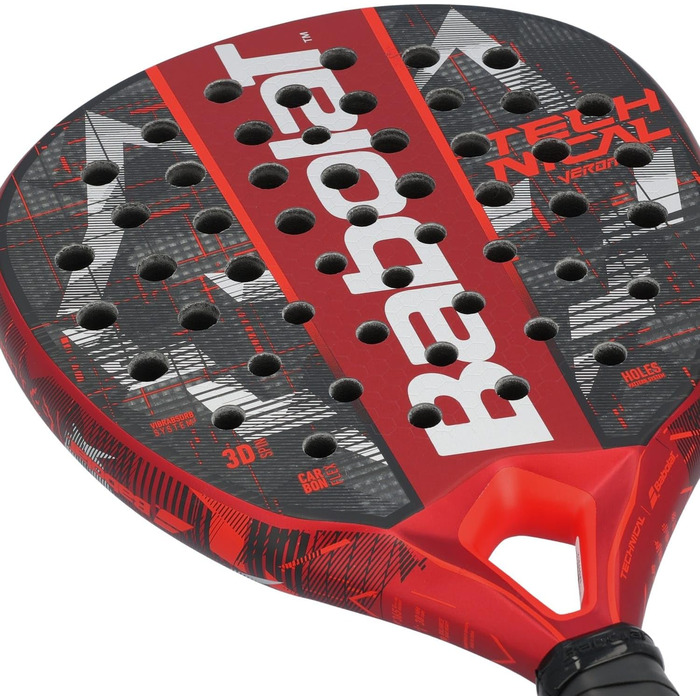 Падельна ракетка Babolat Tech Veron Juan Lebron без струн, червона
