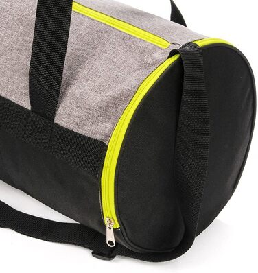 Спортивна сумка Meteor 25 л сіра/неонові зелений - для школи, тренувань, подорожей