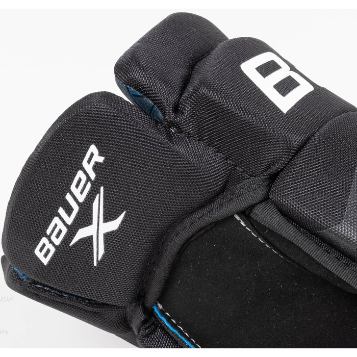 Хокейна рукавичка Bauer S21 X Senior чорного кольору, розмір 14