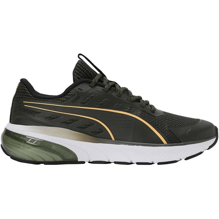 Кросівки PUMA Zellenblendung для вулиці та бігу, 46 EU, Dark Olive/Sun Stream/Puma Black